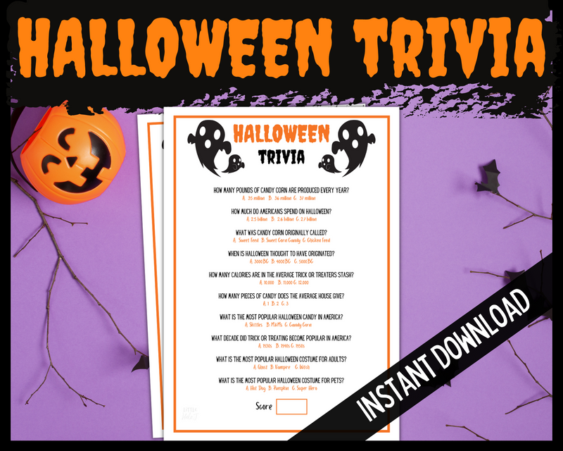 Halloween trivia game