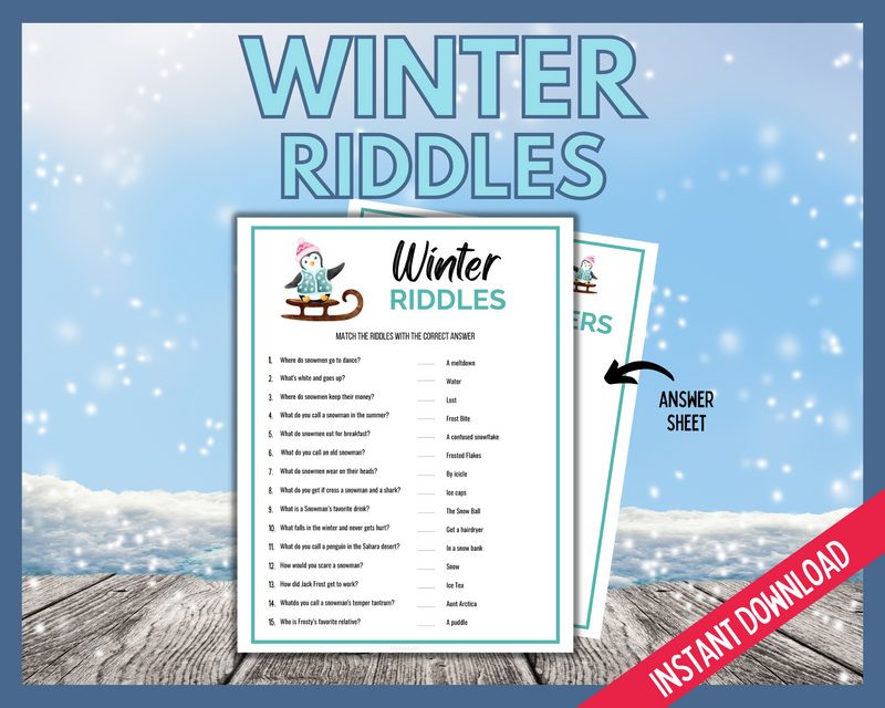 Clever Winter Riddles Winter Riddles | LittleHaloJ