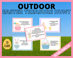 Outdoor Easter Scavenger Treasure Hunt Printable
