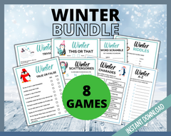 Winter Printable Games Bundle