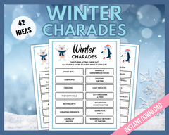 Winter Charades Game