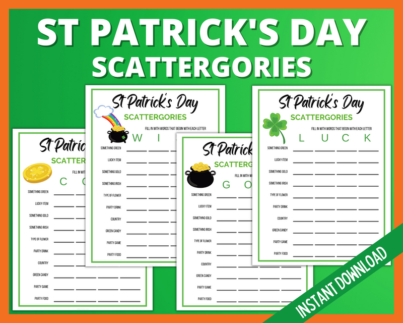 St Patrick's Day Scattergories