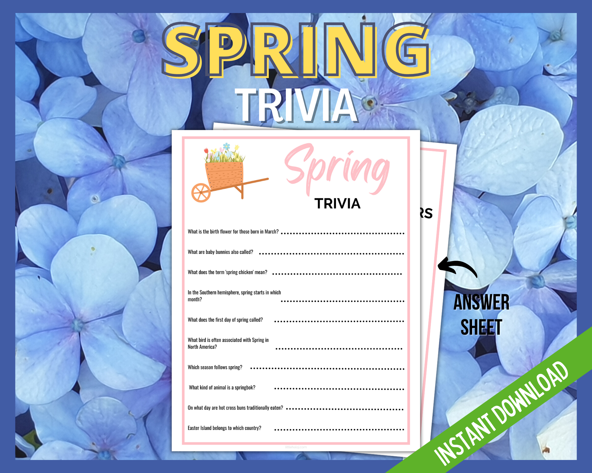 spring-trivia-littlehaloj for Free Printable Spring Trivia Questions And Answers Printable Spring Trivia | LittleHaloJ for Free Printable Spring Trivia Questions And Answers Printable