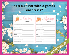 Spring trivia questions printable