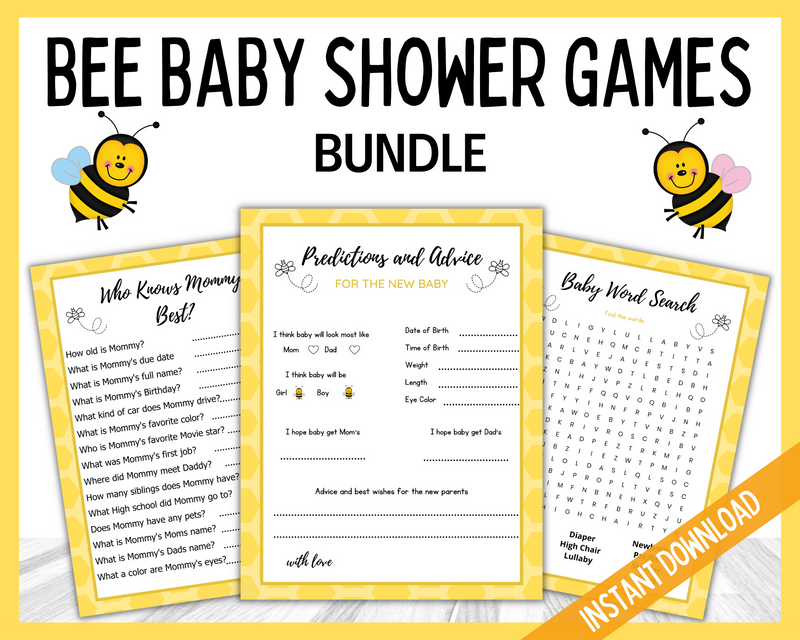Bee Baby Shower games