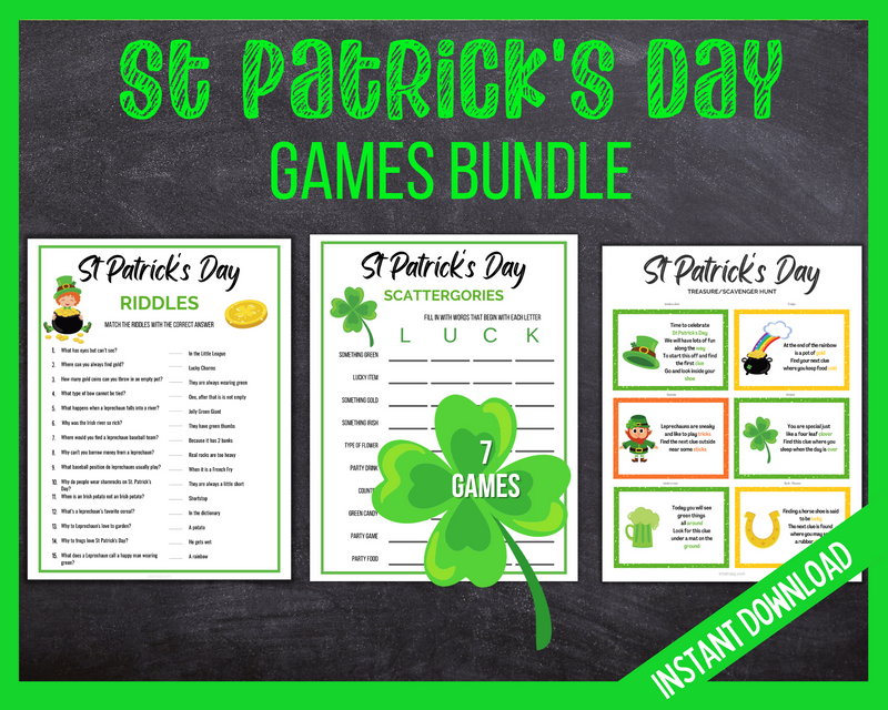 Printable St Patricks Day Games