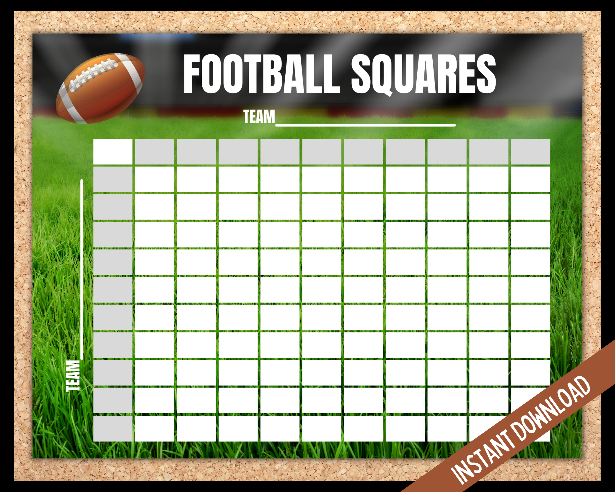 thanksgiving day football squares