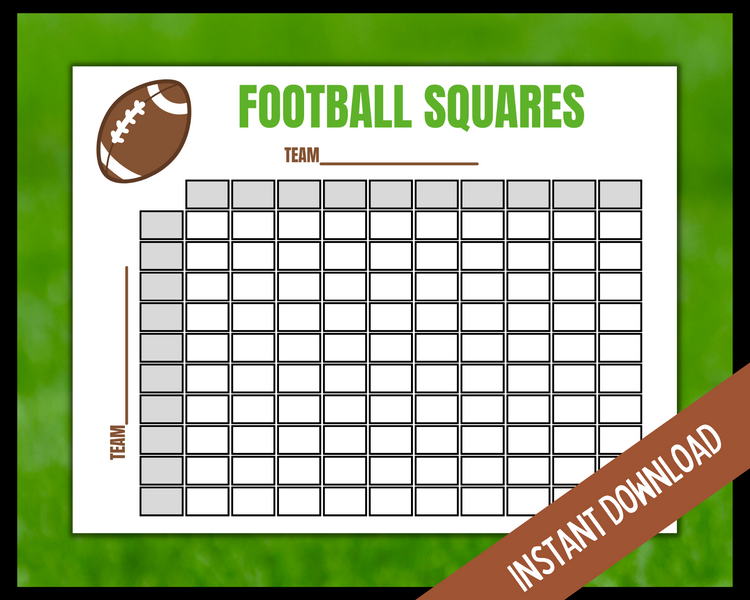 thanksgiving day football squares