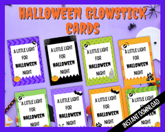 Halloween Glowstick Cards