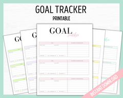 Goal Tracker Printables