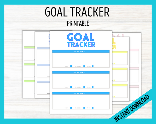 Kids Goal Tracker printables