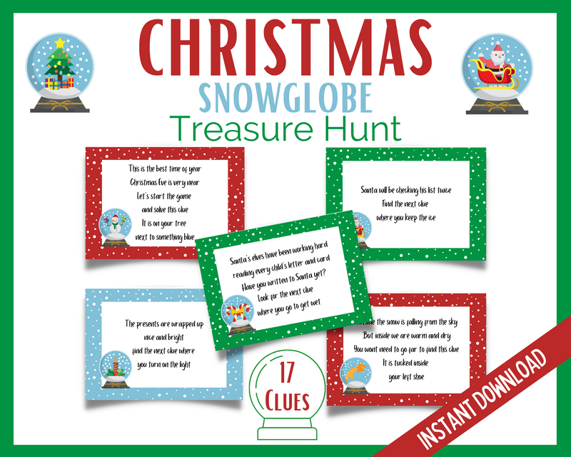 Christmas Snow globe treasure hunt