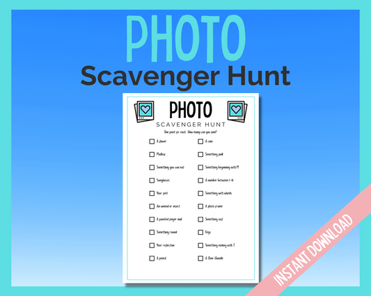 Kids- tweens photo scavenger hunt