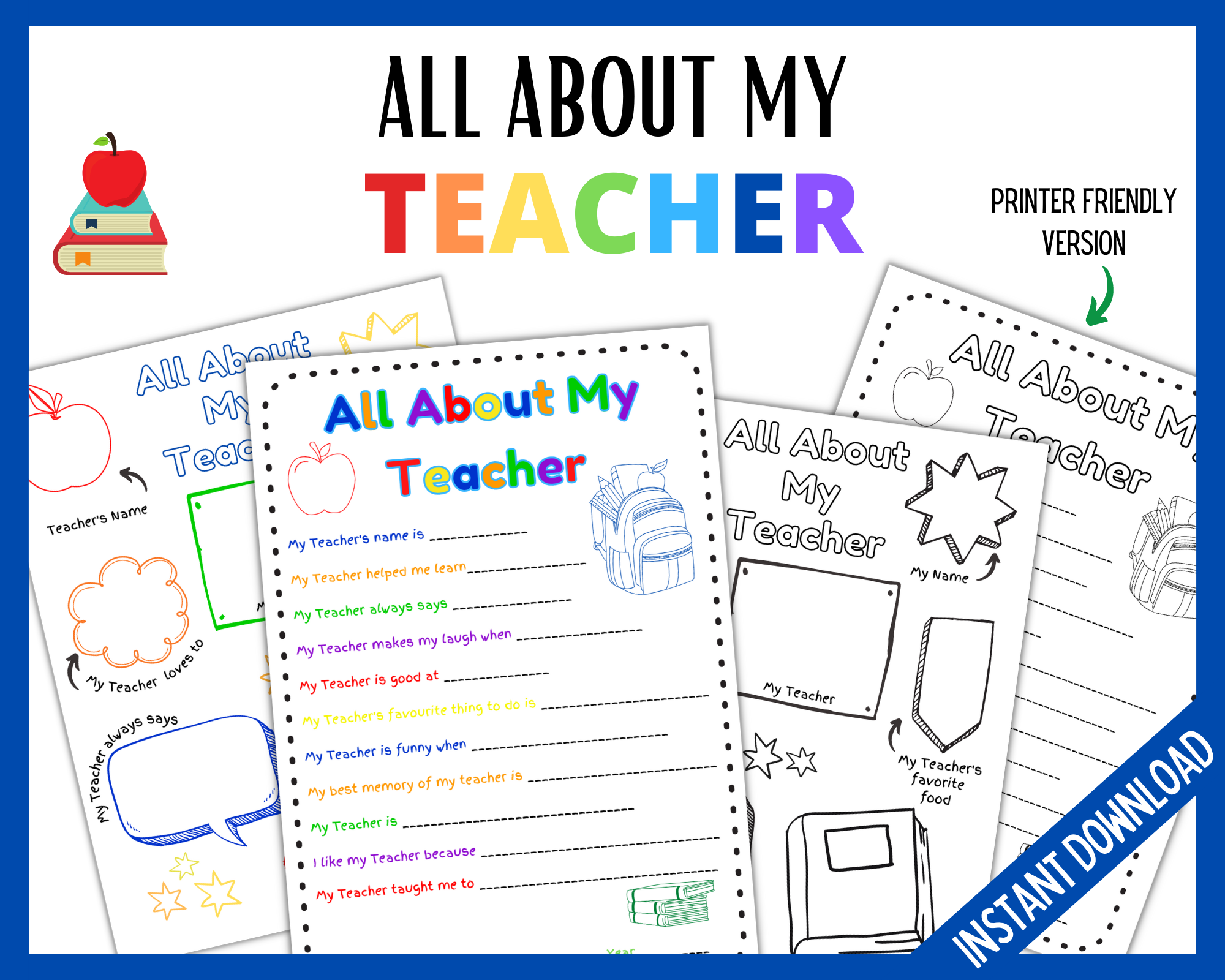 all-about-my-teacher-littlehaloj for All About My Teacher Free Printable Pdf Free Download All About My Teacher | LittleHaloJ for All About My Teacher Free Printable Pdf Free Download
