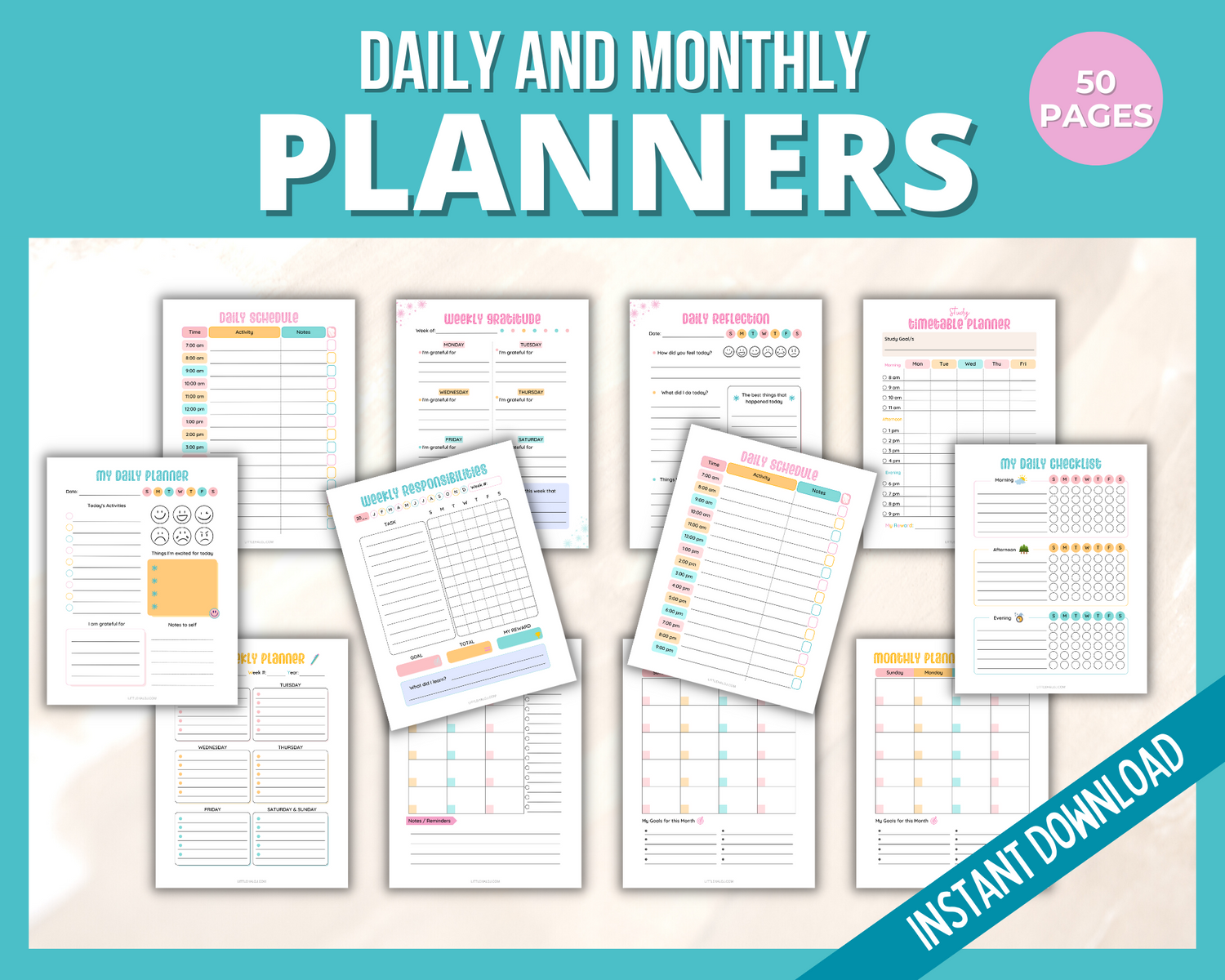 Kids daily planner