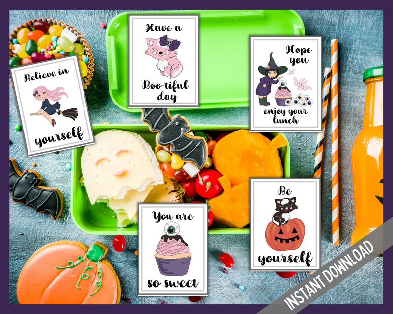 Halloween Lunchbox Notes
