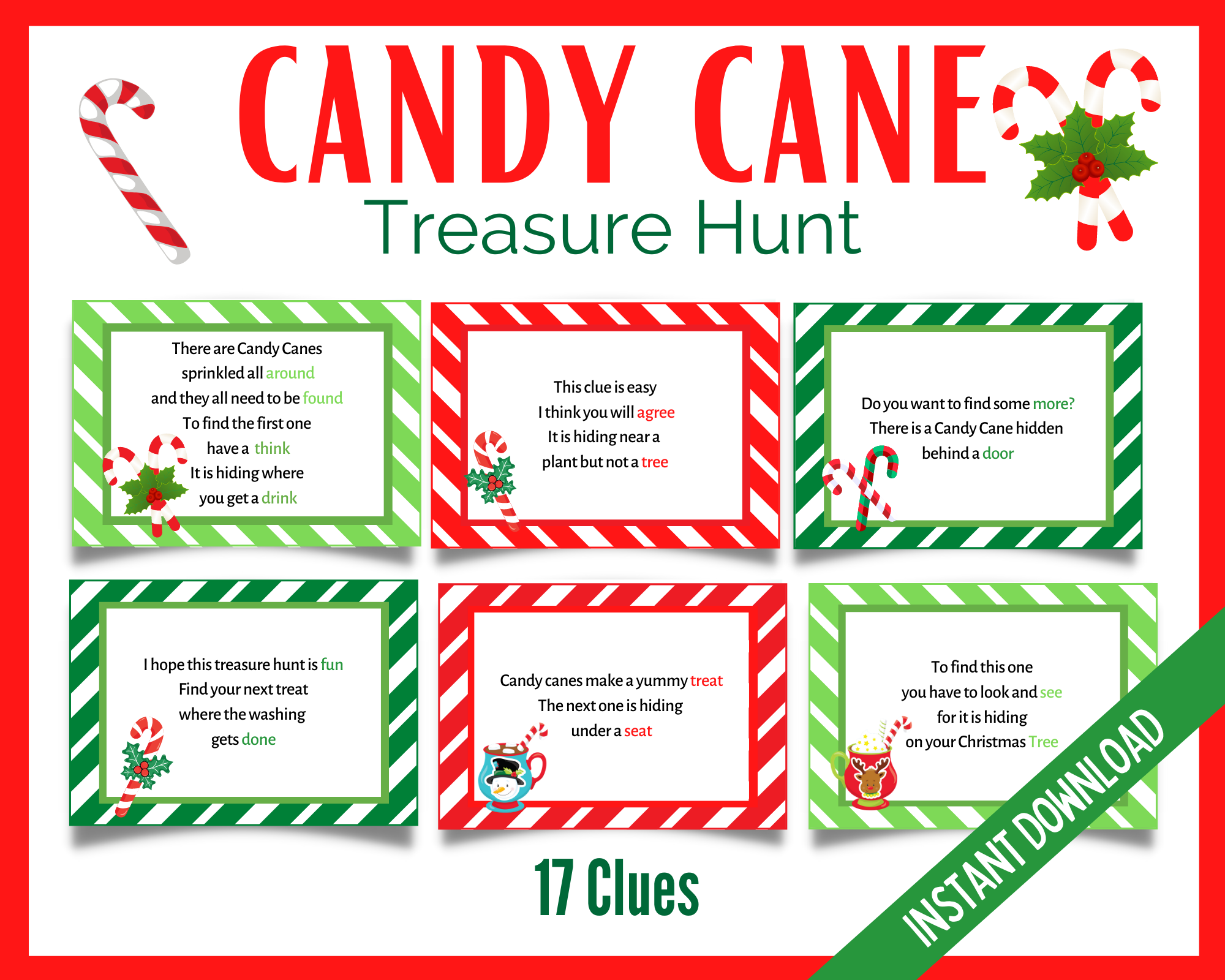 candy-cane-treasure-hunt-littlehaloj for Free Printable Candy Cane Gram Tags Candy Cane Treasure Hunt | LittleHaloJ for Free Printable Candy Cane Gram Tags