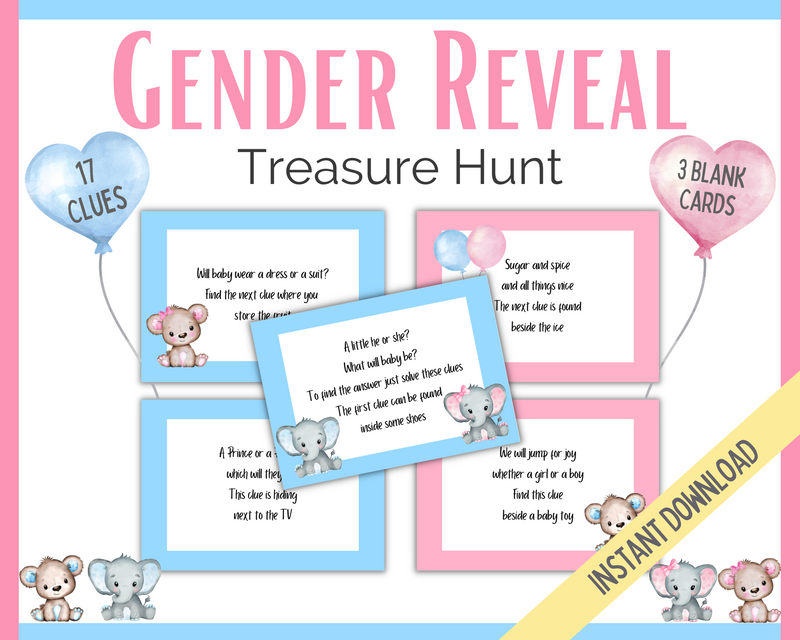Gender Reveal Treasure Hunt