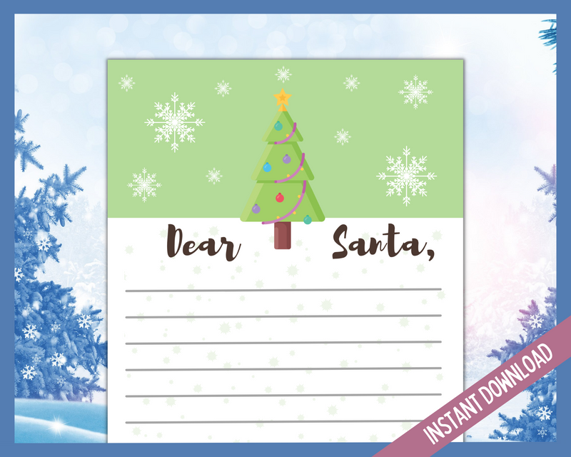 Letter to Santa Christmas Tree