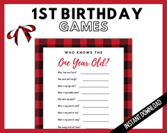 Buffalo Plaid who knows the one year old game
