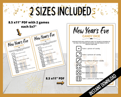 New Years Candy Dice Game
