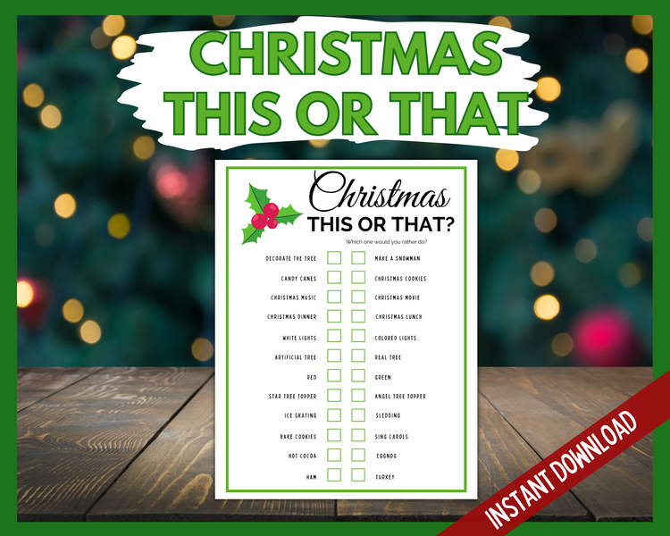 Christmas Would You Rather Questions  Christmas trivia, Fun christmas  party games, Fun christmas games