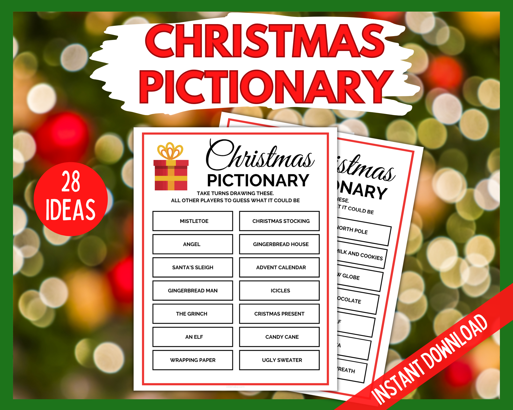 Bible Pictionary Word List