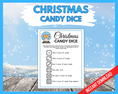 Christmas Candy Dice Game