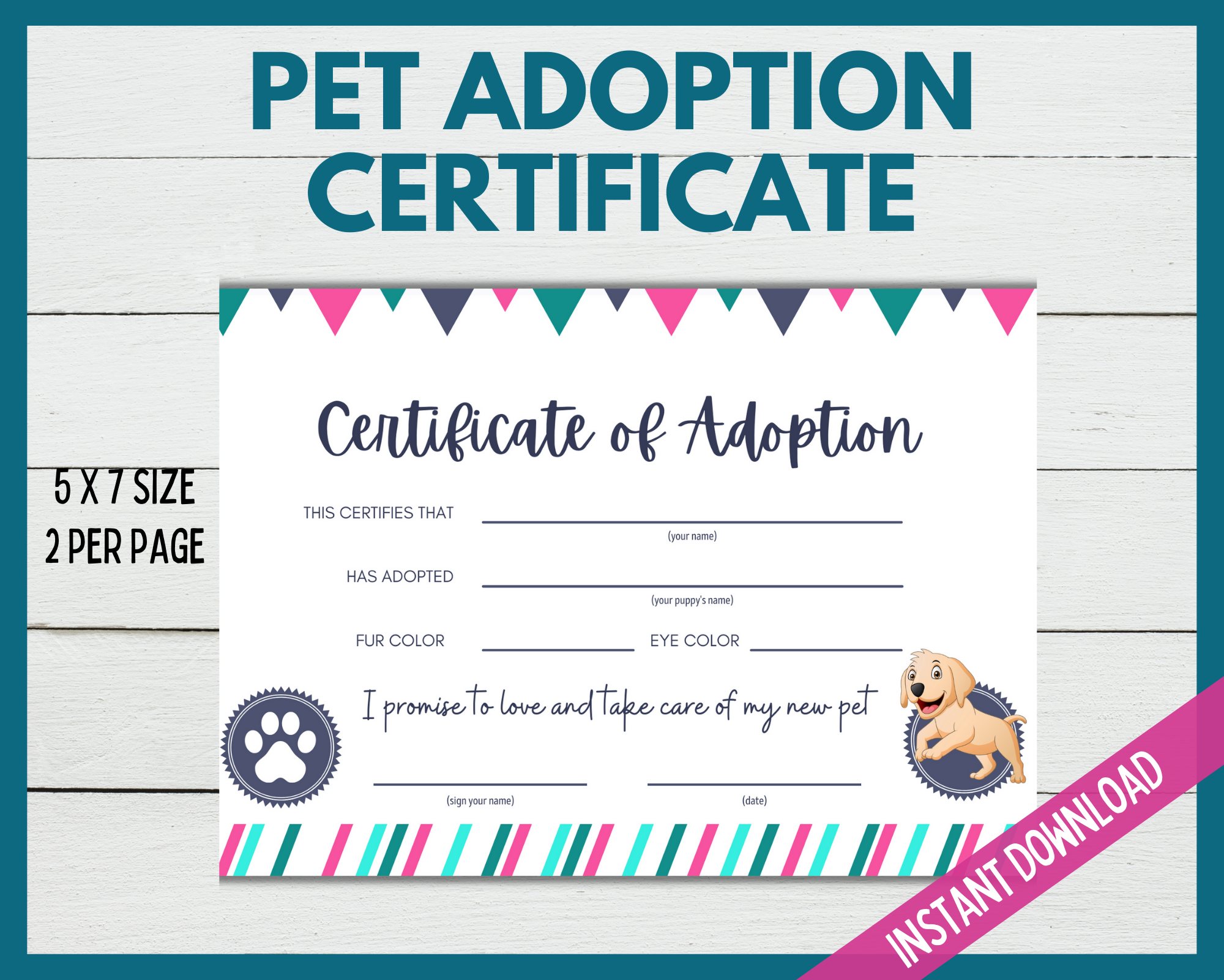 Adopt a Puppy Certificate | LittleHaloJ adopt-a-puppy-certificate-littlehaloj