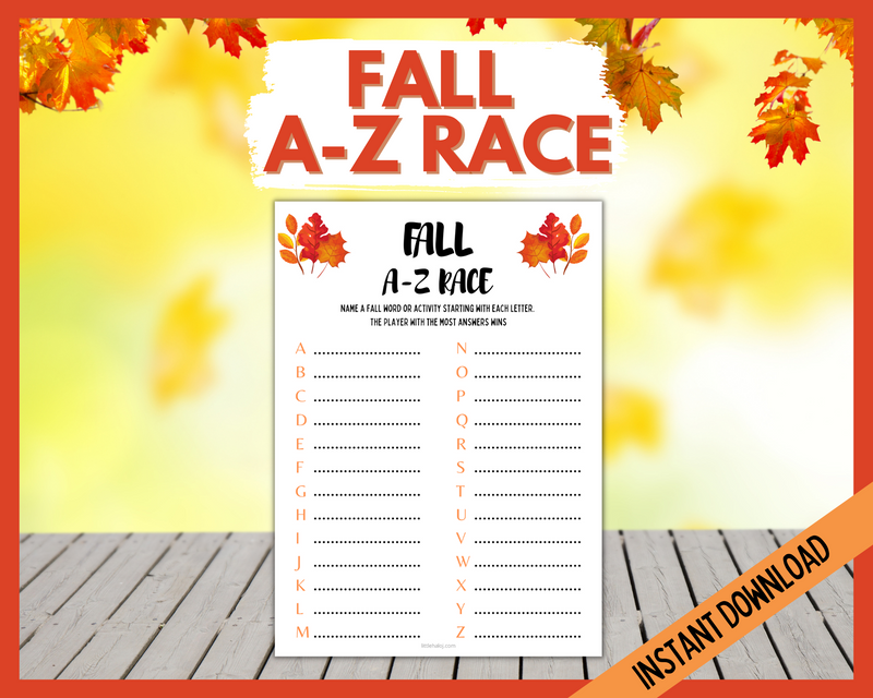 Fall A-Z Race Game