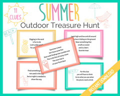 Outdoor Summer Treasure hunt