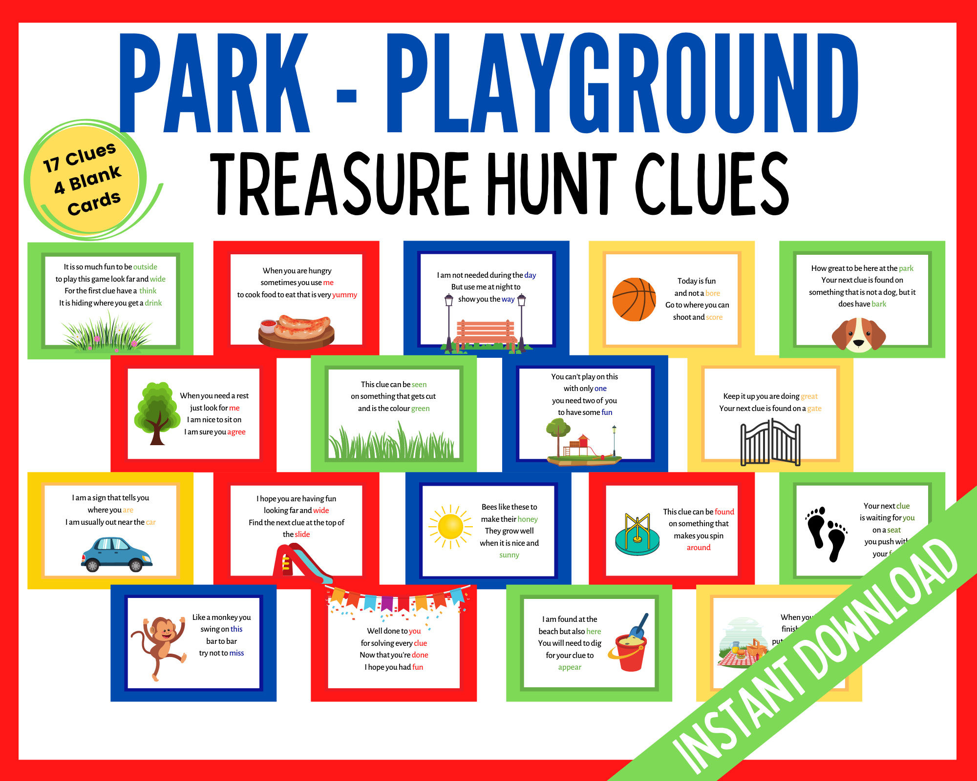 Park Treasure Hunt Clues LittleHaloJ park-treasure-hunt-clues-littlehaloj