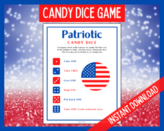 Patriotic Candy Dice Game