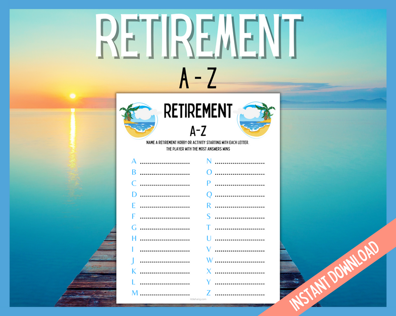 Retirement A-Z game