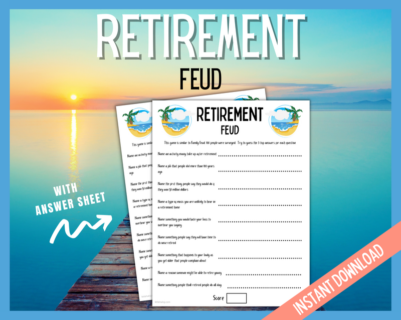 Retirement Family Feud game