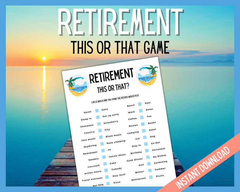 Retirement This or That game