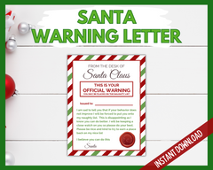 Santa Official Warning Letter