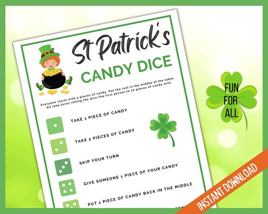 St Paddy's Candy Dice game