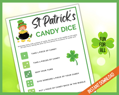 St Paddy's Candy Dice game