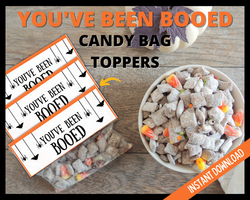 Treat Toppers Youve been booed signs