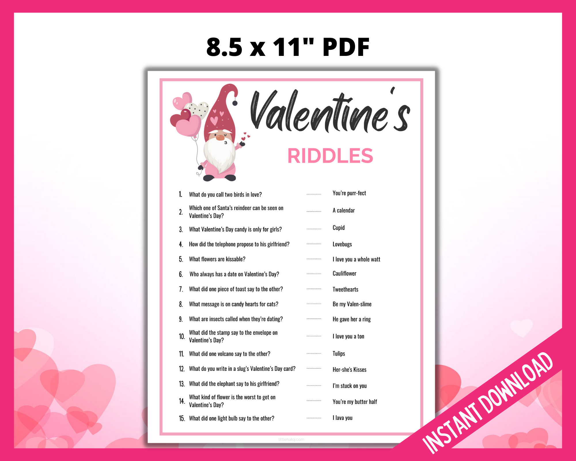Valatine Riddles Valentines Riddles | LittleHaloJ