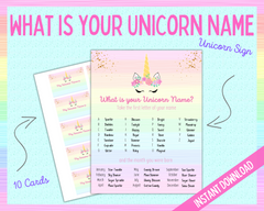 What is your Unicorn Name Sign