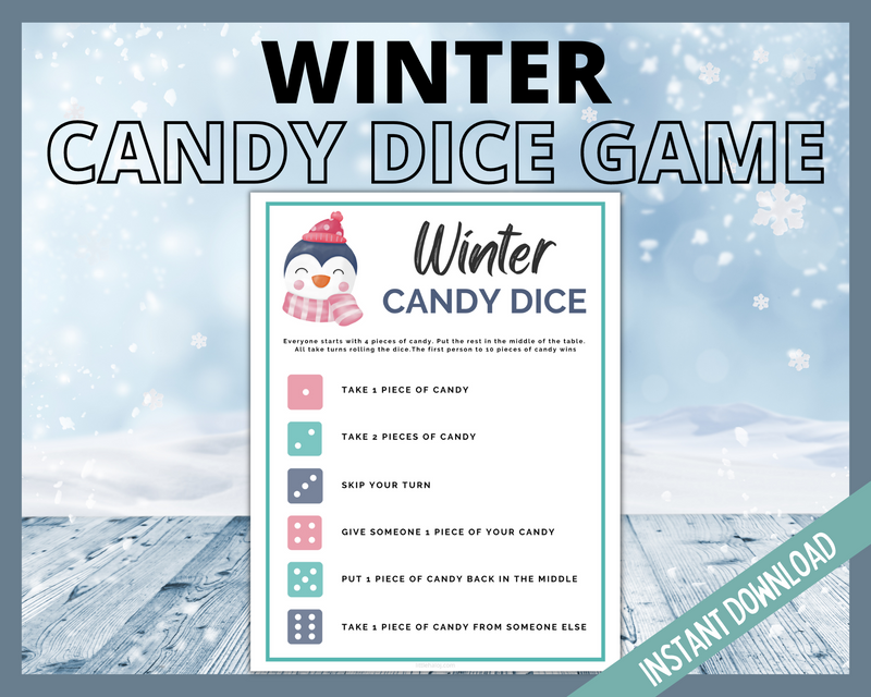 Winter Candy Dice Game