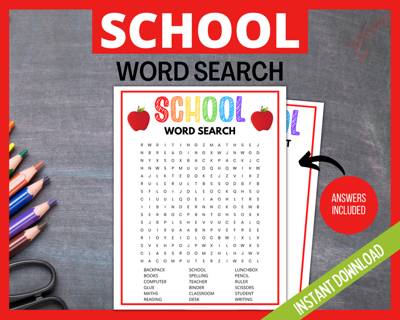 School Word Search