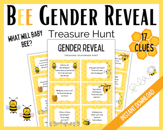 What will baby Bee treasure hunt clues