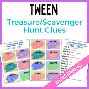 Tween Treasure/Scavenger Hunt – LittleHaloJ