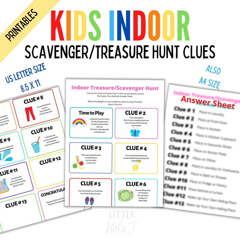 Kids Indoor Treasure Hunt