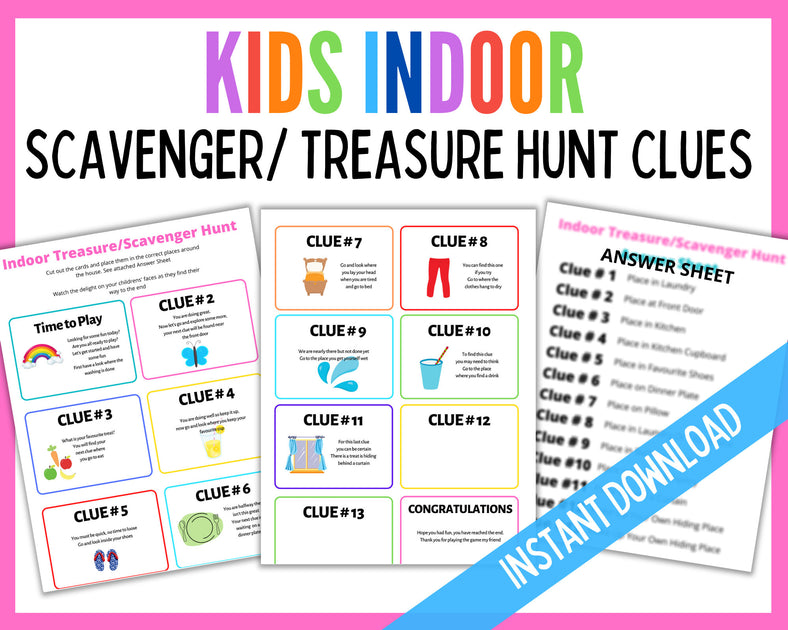 Kids Indoor Treasure Hunt | LittleHaloJ