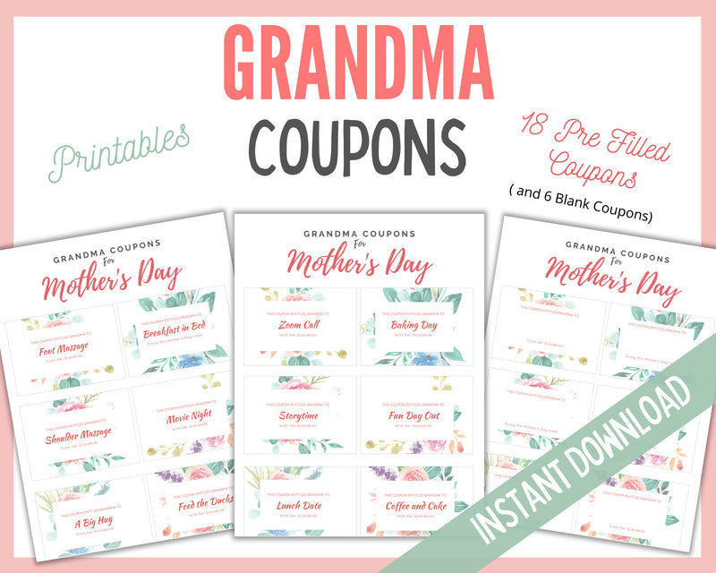 Grandma Coupons - Mother's Day