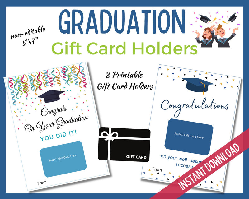 Graduation Gift Card Holders - Congrats